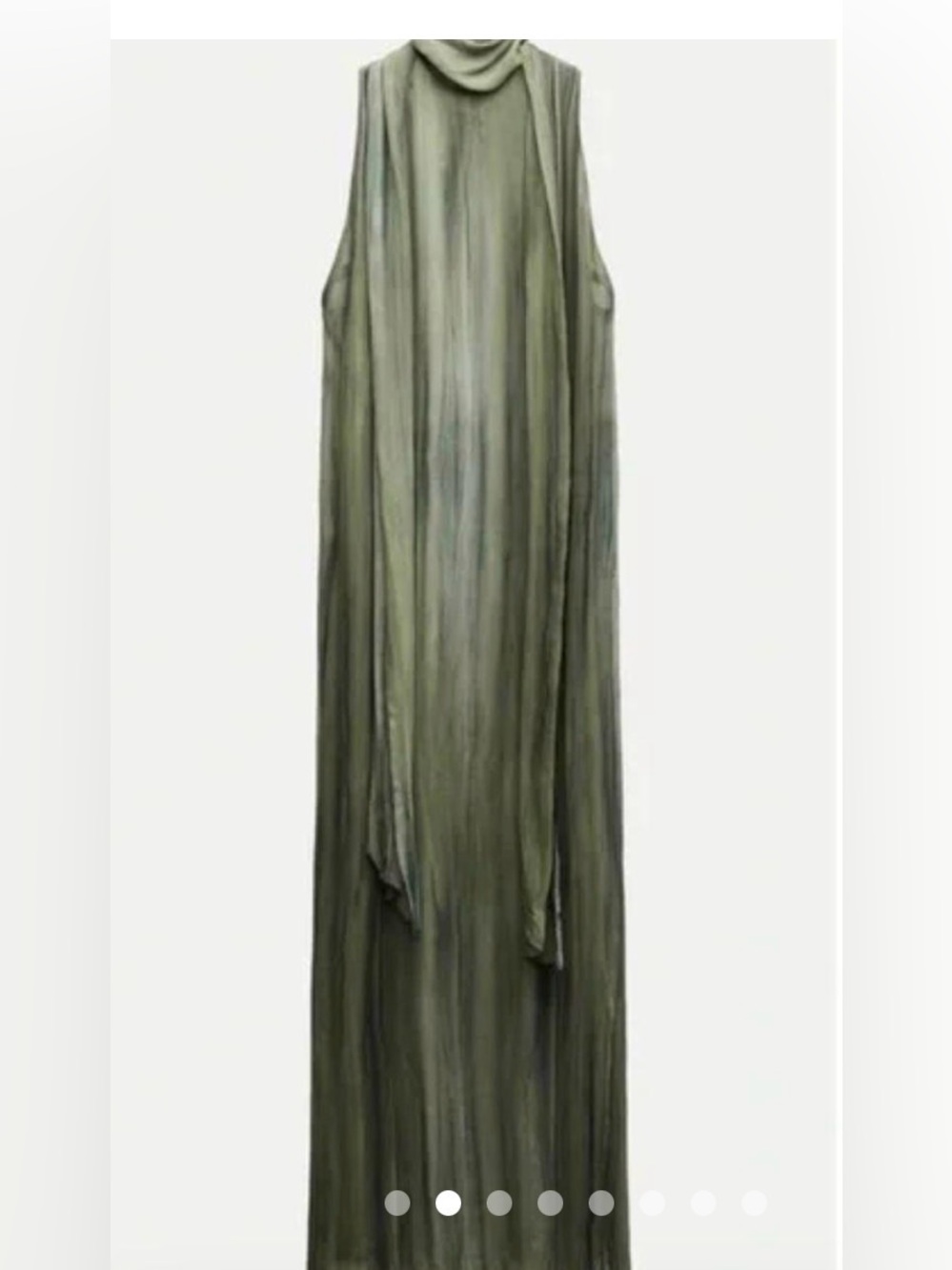 Zara Printed Textured Dress Scarf-Effect Ties